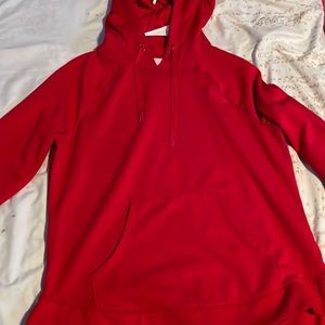 red hoodie